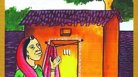 पोस्टर : सफाई ही है परिवार की शान, जहां सफाई वहां है भगवान