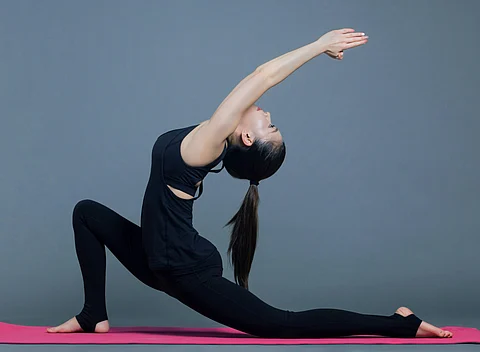 Try yoga indoors during monsoon