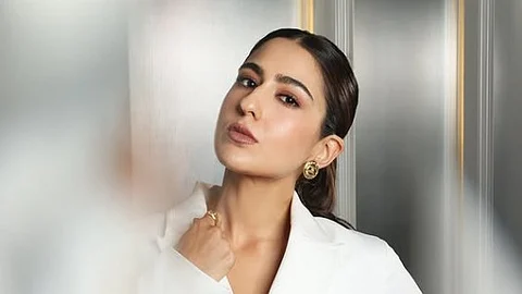 Sara Ali Khan channels her boss lady vibe in a white blazer-suit
