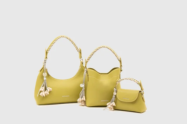 Pistachio green handbag from Miraggio’s Summer Scoop collection, inspired by ice cream tones.