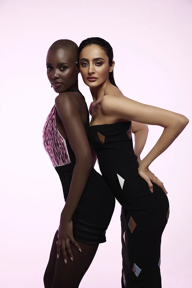 Models in Sameer Madan’s Sweet Nothings SS25 collection, celebrating movement, sisterhood, and carefree fashion.