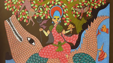 ‘Jangarh Kalam’ is now considered a new school of Indian art named after the popular Adivasi artist, Jangarh Singh Shyam.