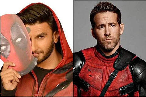 Ranveer Singh and Ryan Reynolds as Deadpool