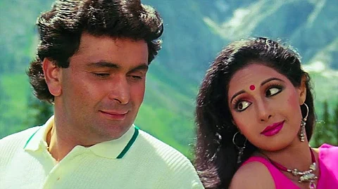 Rishi Kapoor and Sridevi