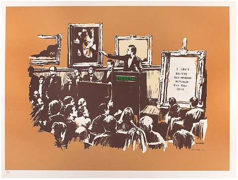 Banksy: I can’t believe you morons actually buy this sh*t goes up for bids, September 11-24