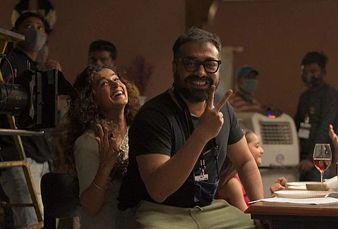 Anurag and Taapsee striking a pose. Source: Anurag's Instagram