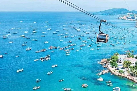 The cable car from Phu Quoc to Hon Thomd