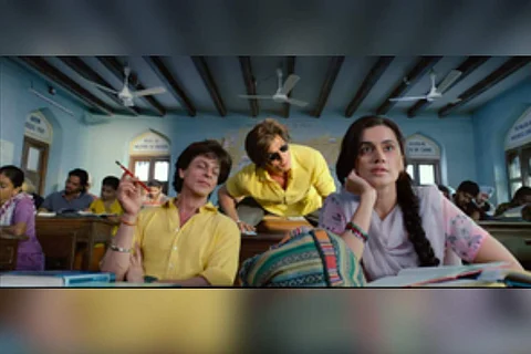 A scene from Dunki preview