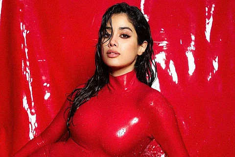 Janhvi Kapoor's red dress is spicing things up this festive season