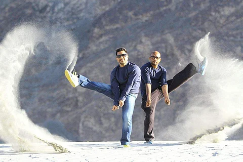 In frame: Arun Mode and Chetan Kadam