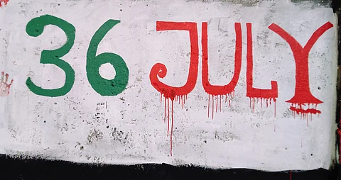 An English graffiti of July 36