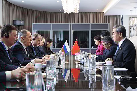 Russian and Chinese delegation