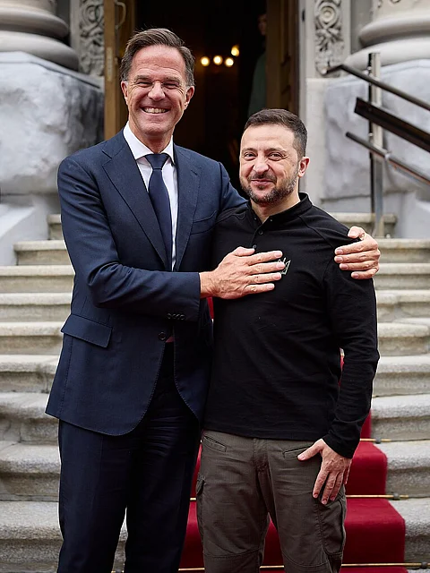 NATO Secretary General Mark Rutte with Volodymyr Zelenskyy
