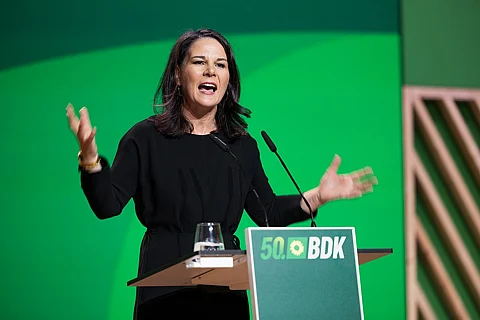 Annalena Baerbock at the Federal Delegates' Conference of Bündnis 90/Die Grünen, 2024 in Wiesbaden
