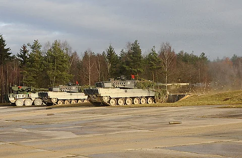 German army Leopard 2 tanks