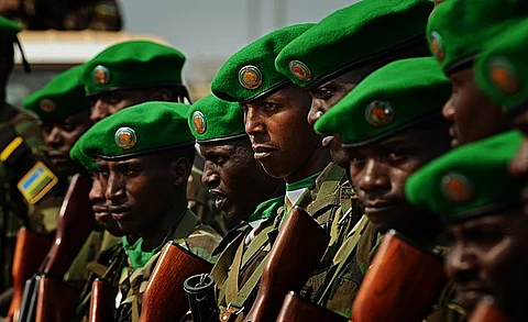 Rwandan soldiers