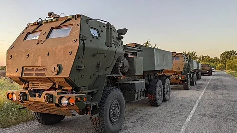 Ukrainian HIMARS on combat mission