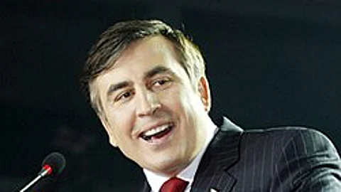 Former President of Georgia Mikheil Saakashvili, March 22nd 2008.