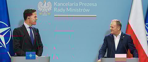 Donald Tusk held a meeting with the Secretary General of NATO, Mark Rutte, in Warsaw. November 13, 2024