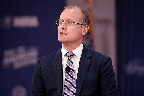 Brendan Carr speaking at the 2018 Conservative Political Action Conference