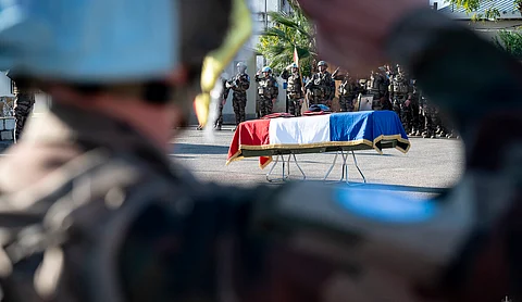 French peacekeeper killed in accident remembered at Beirut ceremony, 20 November 2024