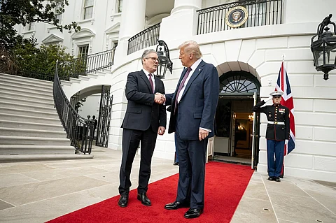 President Donald Trump and U.K. Prime Minister Keir Starmer White House February 27, 2025