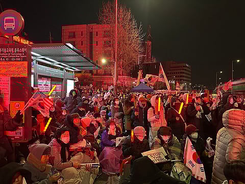 Pro-Yoon protestors 15 January 2025
