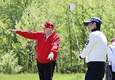 Trump Playing Gulf with Shinzo Abe