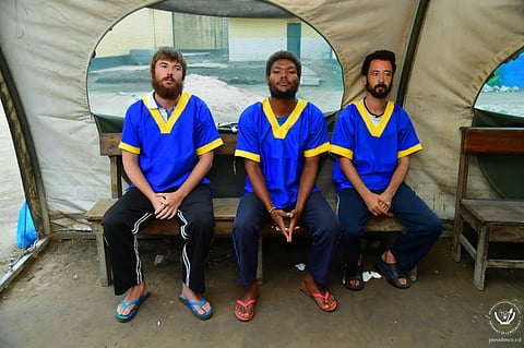 Tyler Thompson Jr., Marcel Malanga and Reuben Zalman-Polun