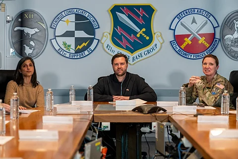 Colonel Susannah Meyers with JD Vance