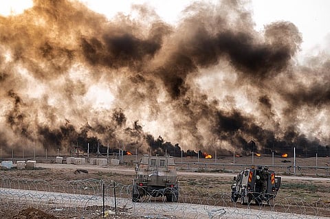 Gaza border protest, 2018.