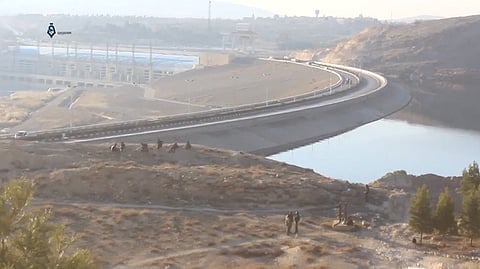 SDF fighters at Tishrin Dam, 2017.