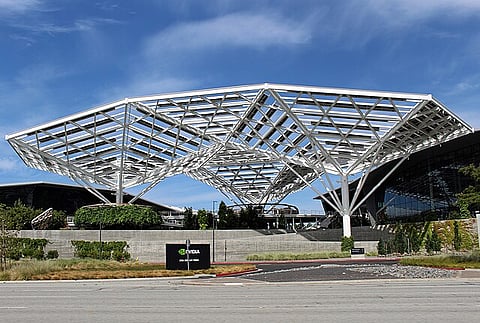 NVIDIA headquarters at San Tomas Expressway in Santa Clara, California, July 2023.