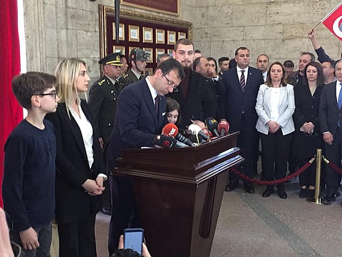 Imamoglu in Anıtkabir 31 March 2019