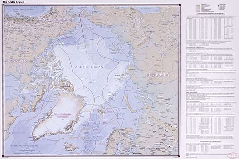 The Arctic, mapped in 2008.