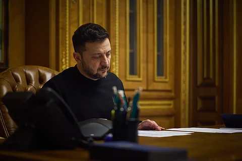 President of Ukraine Volodymyr Zelensky