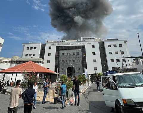Al Shifa Hospital during the bombing
