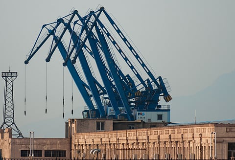 Dalian Harbour, Dalian, Liaoning Province China