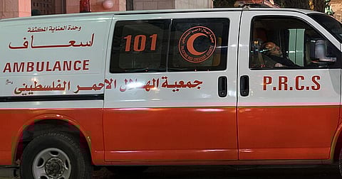 Palestinian Red Crescent Society ambulance