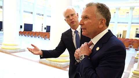 U.S. Envoy Steve Witkoff CEO of the Russian Direct Investment Fund Kirill Dmitriev.