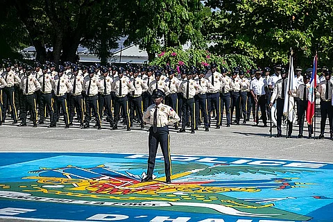 Haiti National Police (HNP) graduation day on 10 January 2025, Image for illustrative purposes