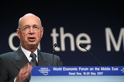 Klaus Schwab captured at the World Economic Forum on the Middle East held in Jordan, May 2007.