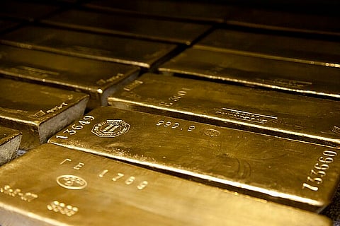 Gold bars.