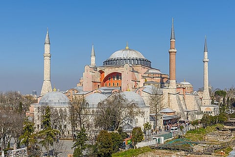 View of Hagia Sophia, Turkey.