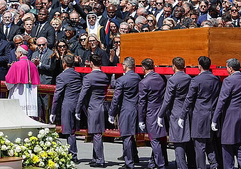Funeral Mass held for Pope Francis at the atrium of St. Peter’s Basilica, St. Peter’s Square.