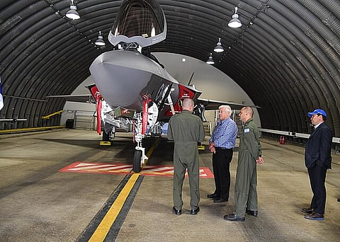 David Friedman visits Nevatim Air Base, December 2017.