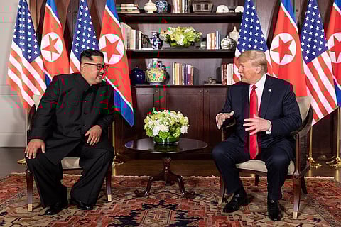 President Donald J. Trump and North Korean leader Kim Jong Un