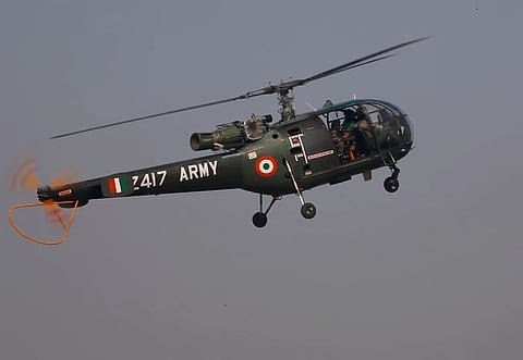 Indian Army Chetak Helicopter