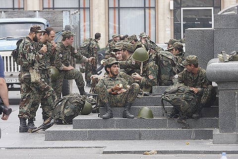 Georgian Soldiers in the 2008 war