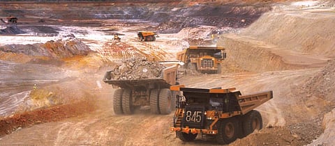 Essakane Mine pit in Burkina Faso